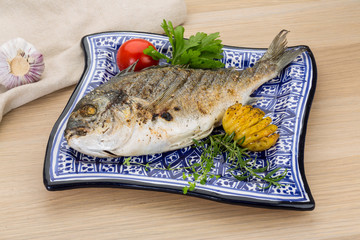 Grilled dorado