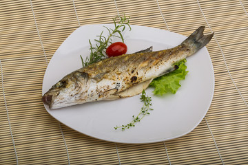 Grilled seabass