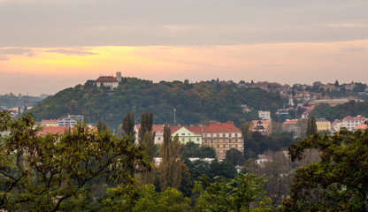 Fototapeta premium Prague sunset, Czech Republic