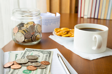 Saving money and coffee break