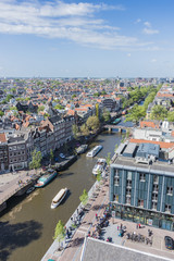 Obraz premium Western church in Amsterdam, Netherlands.