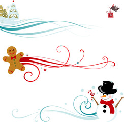 Christmas Scroll Design