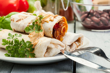 Mexican burritos