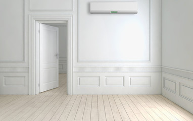 Interno con aria condizionata