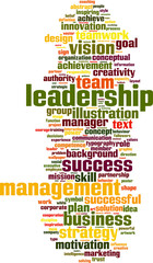 Leadership word cloud