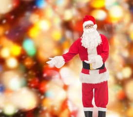 man in costume of santa claus