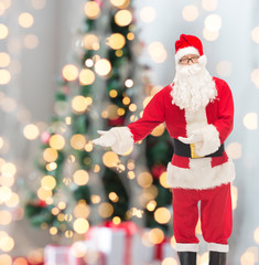 man in costume of santa claus