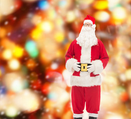 man in costume of santa claus