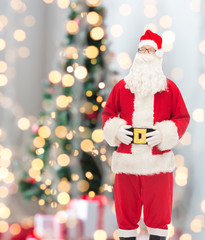 man in costume of santa claus