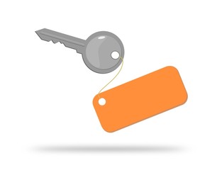 Clé et étiquette