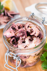 Portion of Octopus Salad