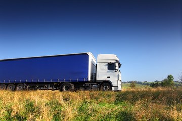 Truck on the road