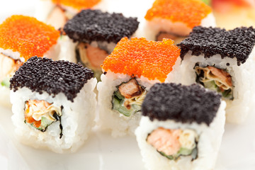 Salmon and Tobiko Roll