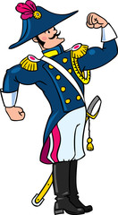 Strong brave general or officer