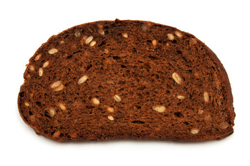 Brown bread slice