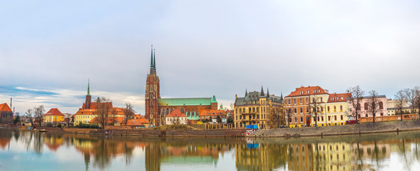 Obraz premium Wroclaw old city panorama