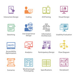 SEO & Usability Icons Set 2 - Coloré Series