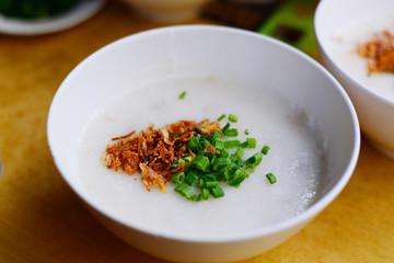 porridge rice gruel Chinese breakfast