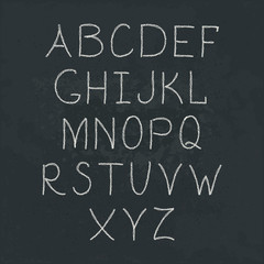 Fototapeta na wymiar Handwritten Alphabet.