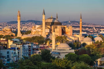 Poster de jardin moyen-Orient Hagia Sophia, le monument le plus célèbre d& 39 Istanbul - Turquie