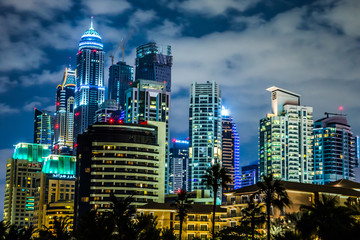 Dubai Marina cityscape, UAE