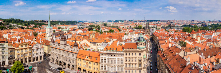 Naklejka na ściany i meble Karlov or charles bridge in Prague in summer