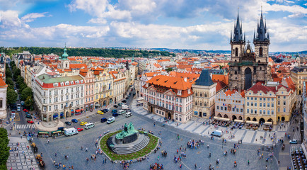 Prague, Old Town Square - obrazy, fototapety, plakaty
