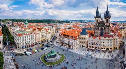 Papier Peint photo Prague Prague, place de la vieille ville