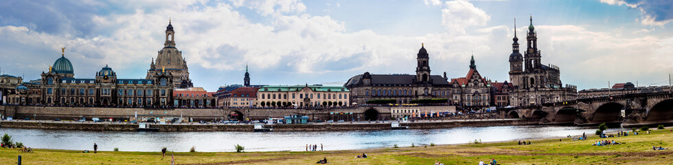 Obraz premium Huge panorama of Dresden, Germany. Cityscape. Skyline