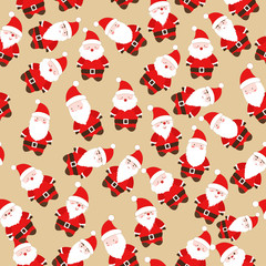 christmas santa claus seamless pattern