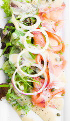 Smoked salmon salad