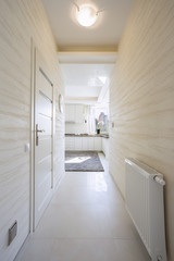 Bright passageway in elegant home