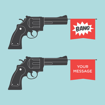 toy gun illustration vector
