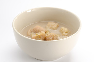 Banana in coconut milk, Thai dessert