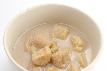 Banana in coconut milk, Thai dessert