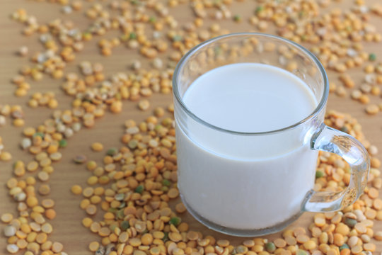 Soy milk with beans