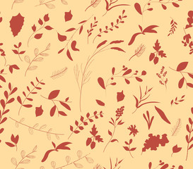 seamless autumn leaves