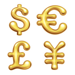 Obraz premium Currency symbols