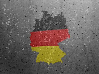 German Map on Wall