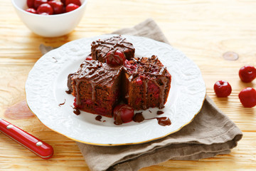 cherry pie with chocolate