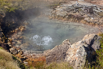 Boiling Water in a Thermal Pool
