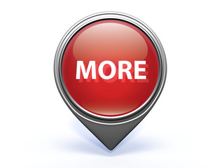 More pointer icon on white background