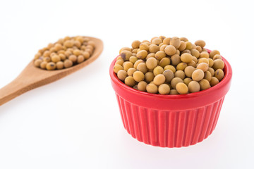Soybean isolated on white background