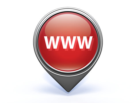 www pointer icon on white background