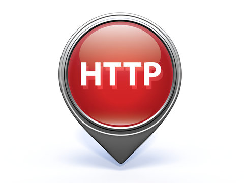http pointer icon on white background