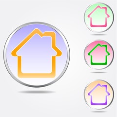 Home sign icon. Navigation symbol.