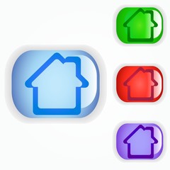 Home sign icon. Navigation symbol.