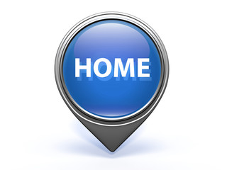 home pointer icon on white background