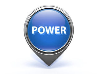 power pointer icon on white background