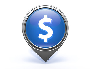 money pointer icon on white background